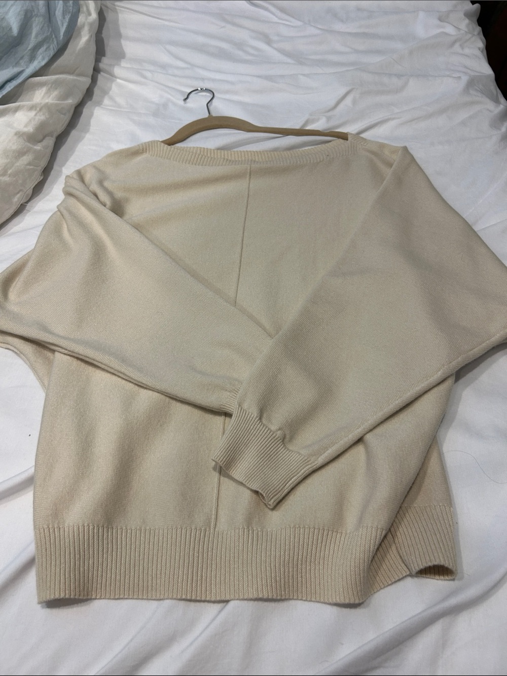 Cream Women's Lightweight Crewneck Sweater